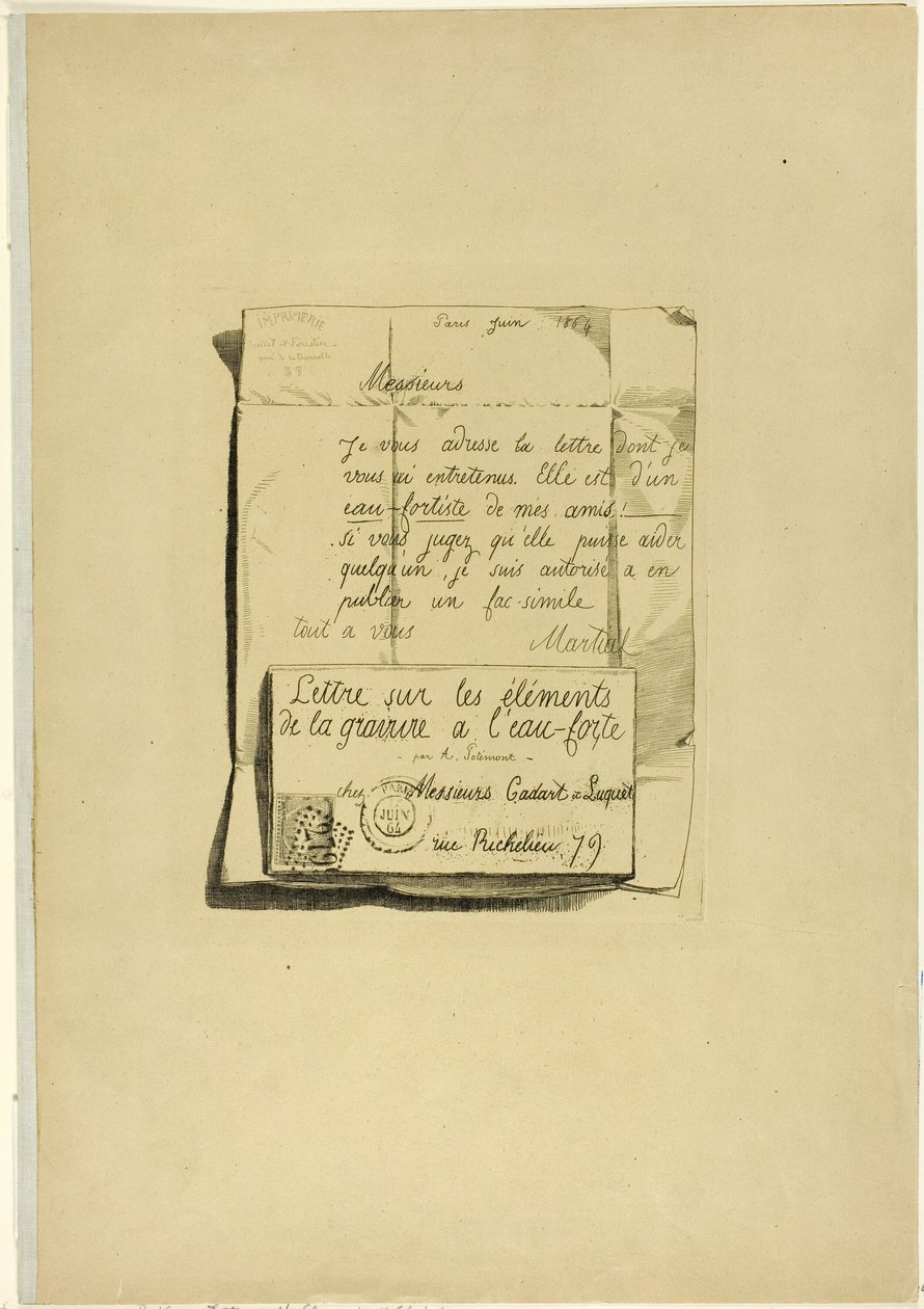 Brief über die Elemente der Radierung von Adolphe Martial Potemont