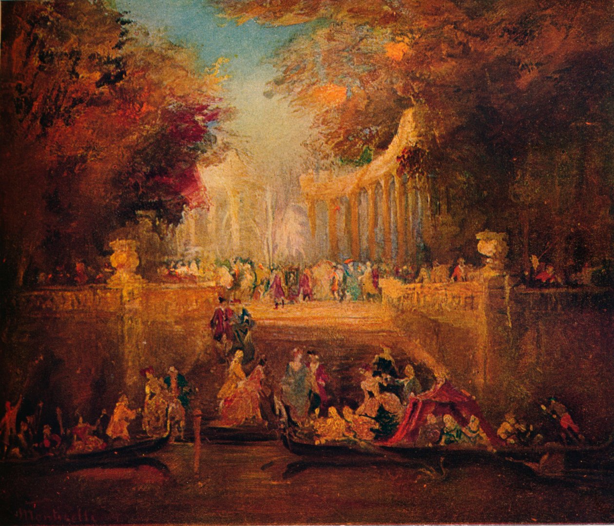 Fête Champêtre, um 1870 von Adolphe Joseph Thomas Monticelli