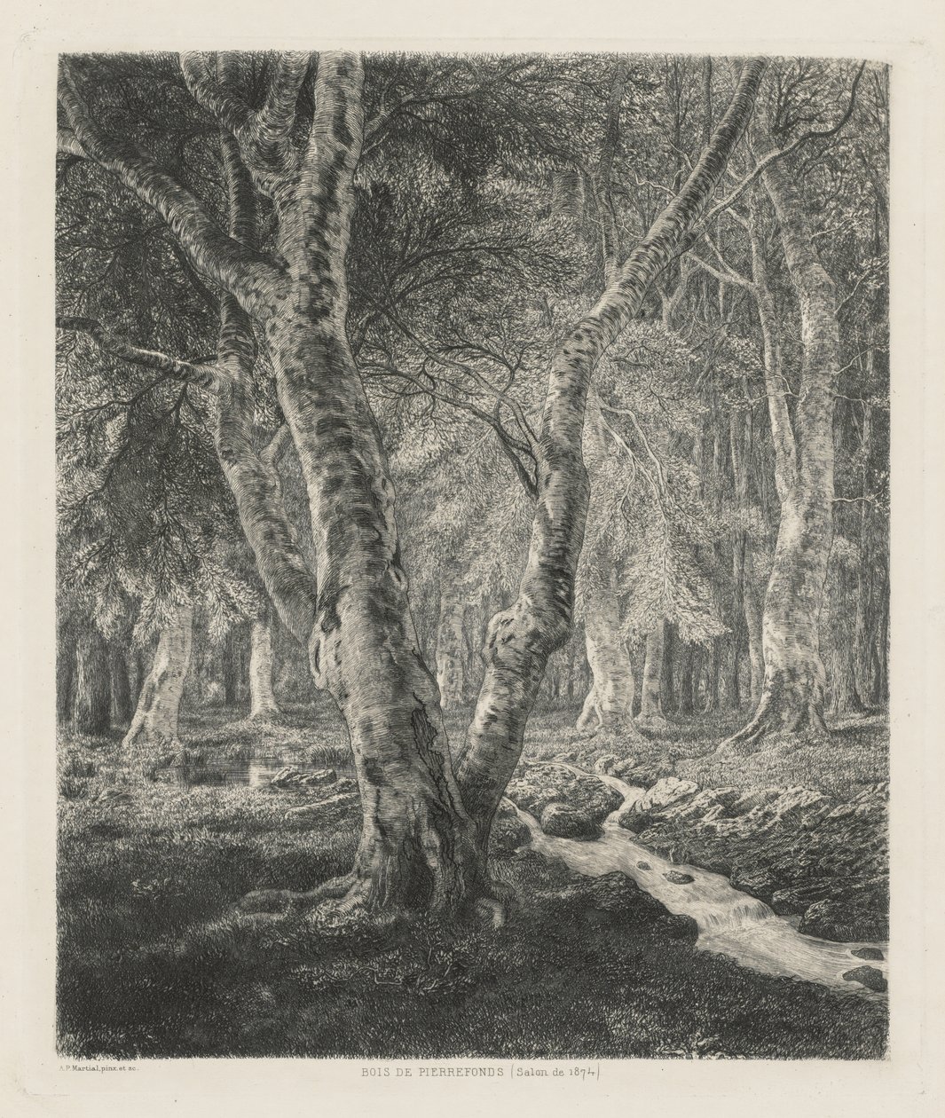 Bois de Pierrefonds von Adolphe Théodore Jules Martial Potémont
