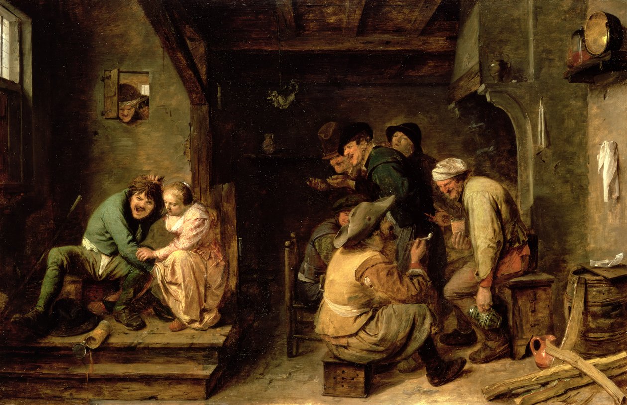 Tavernenszene, ca. 1635 von Adriaen Brouwer