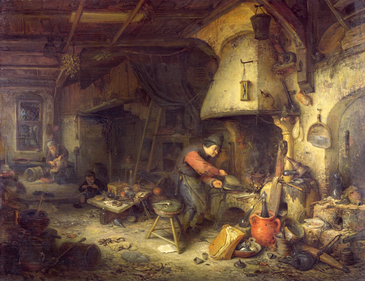 Ein Alchemist, 1611 von Adriaen Jansz. van Ostade
