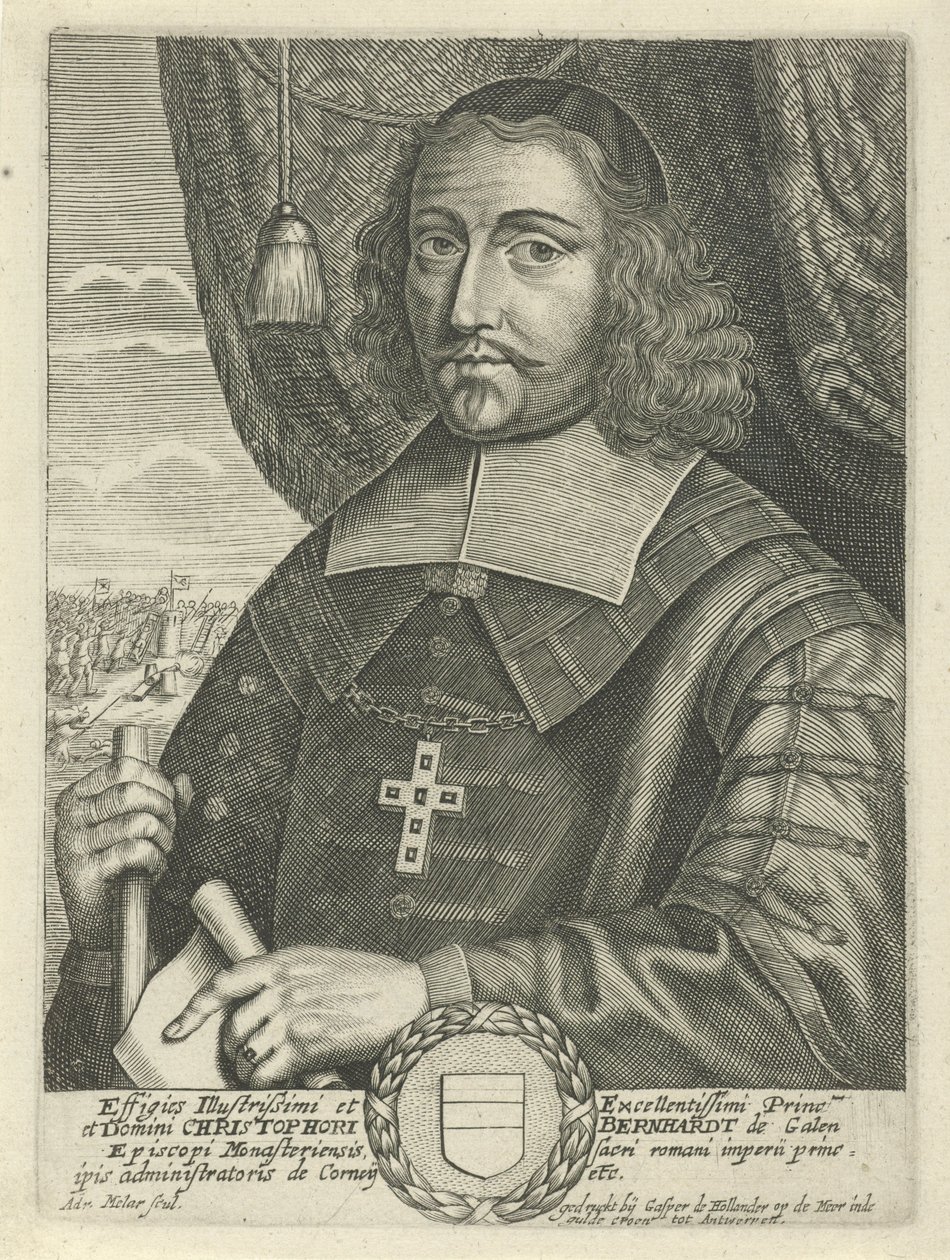 Porträt von Christoph Bernhardt von Galen, Bischof von Münster von Adriaen Millaert
