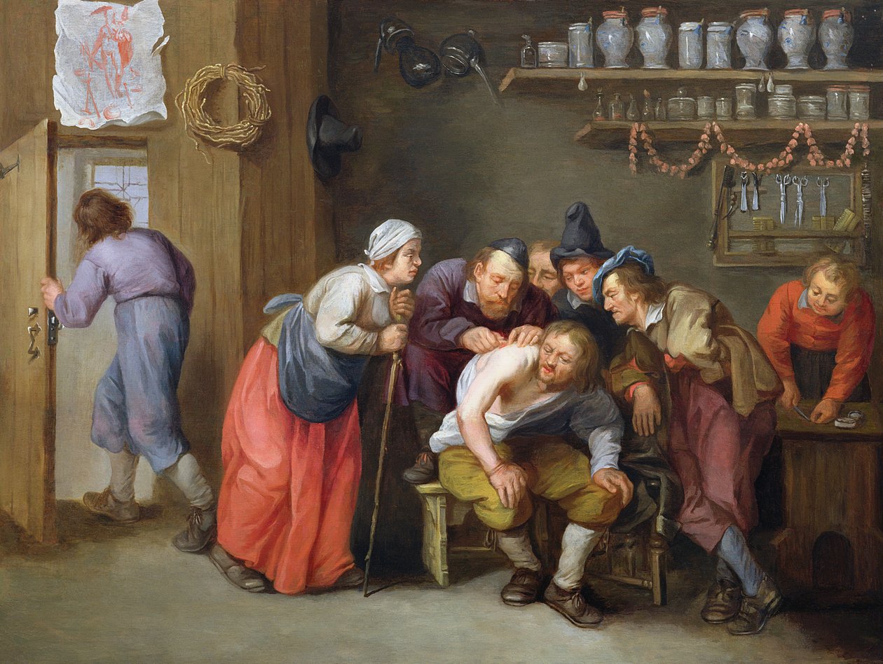 Die Praxis des Quacksalbers von Adriaen Rombouts