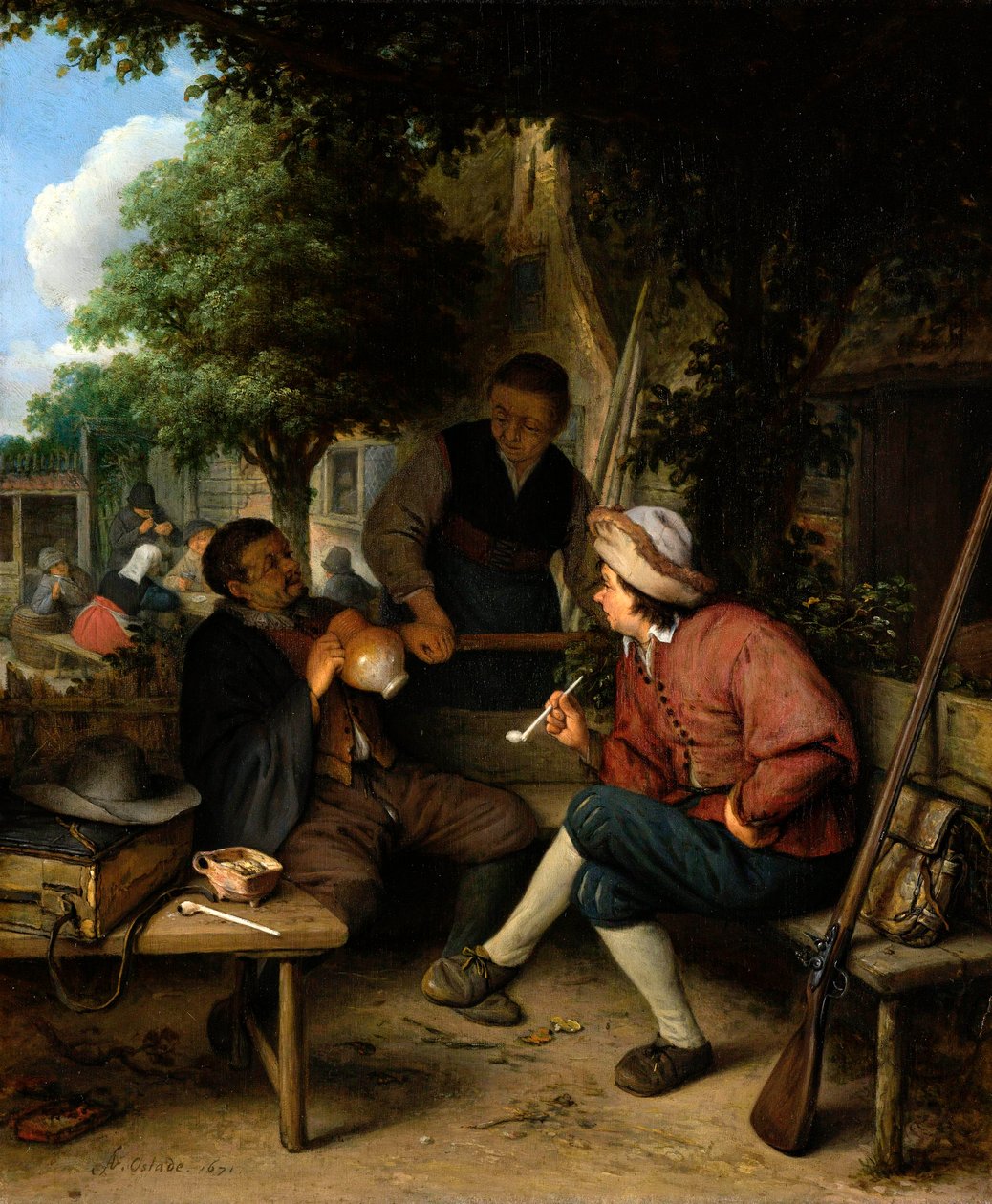 Rastende Reisende von Adriaen Jansz. van Ostade