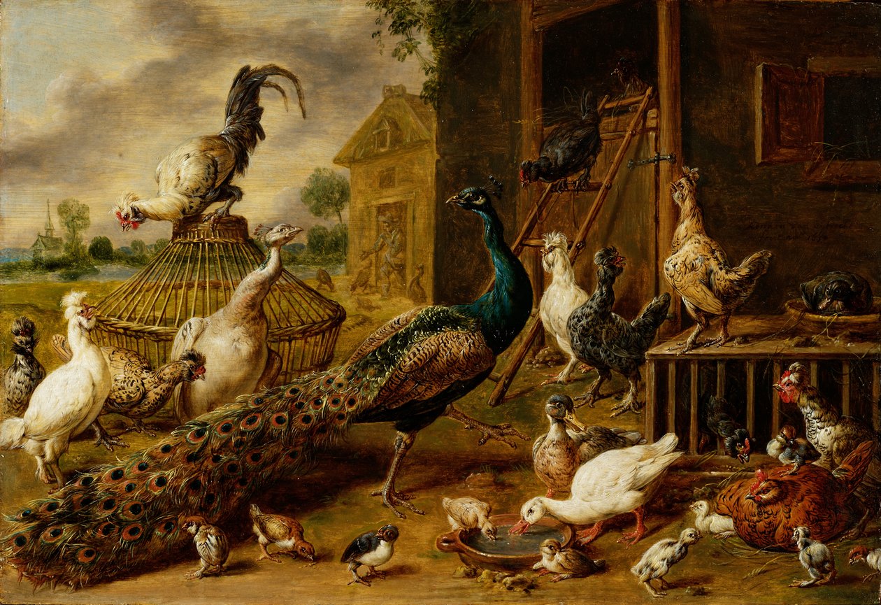 Geflügelfarm von Adriaen van Utrecht