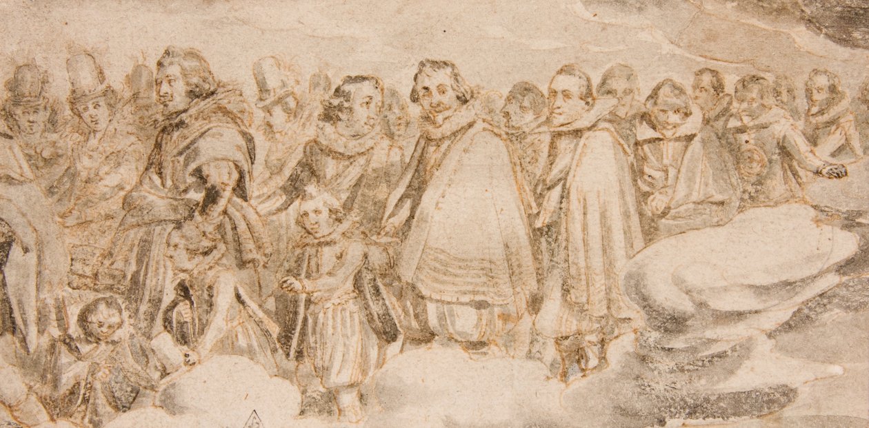 Friedrich V. kommt in Böhmen an von Adriaen van de Venne