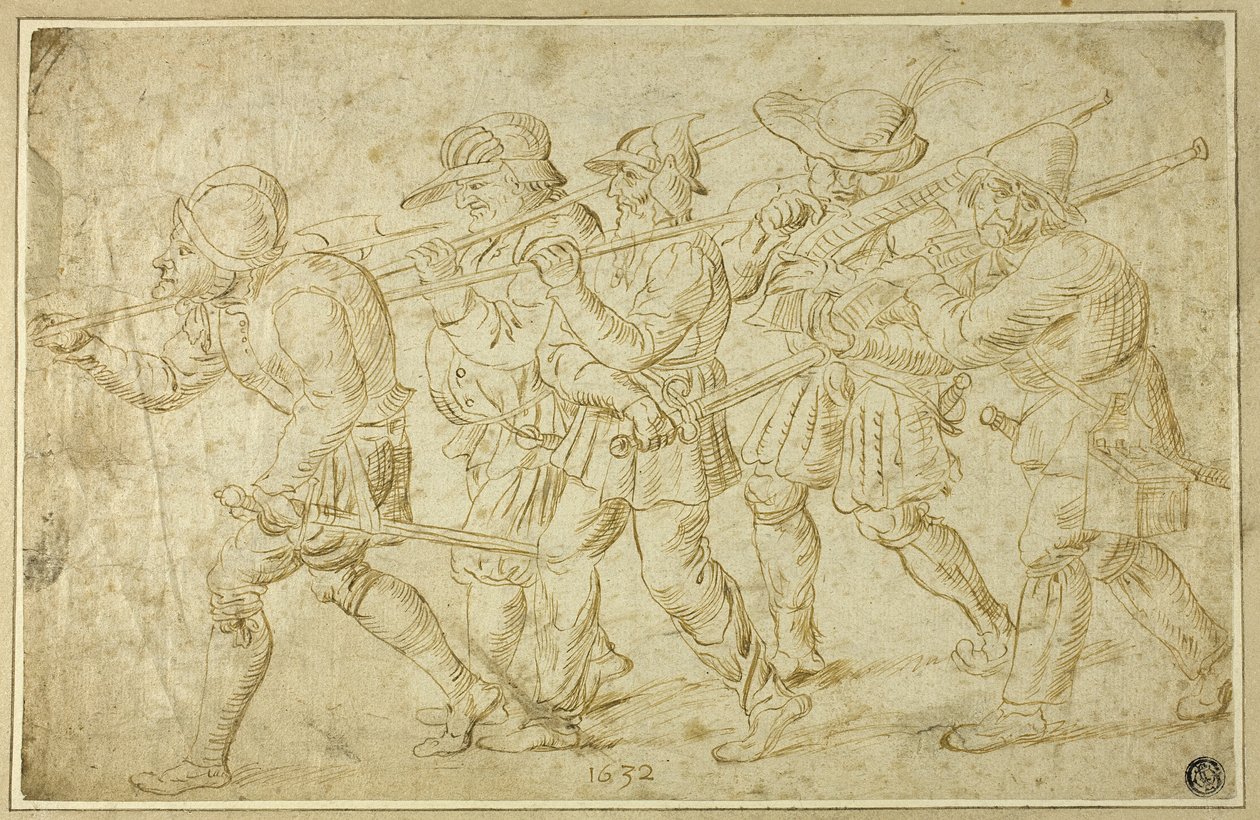 Fußsoldaten von Adriaen Brouwer