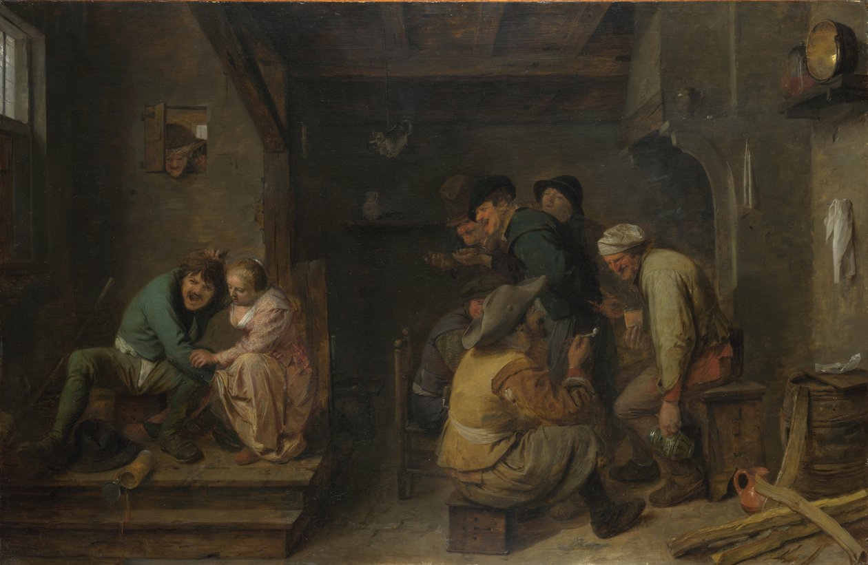 Tavernenszene, um 1635 von Adriaen Brouwer