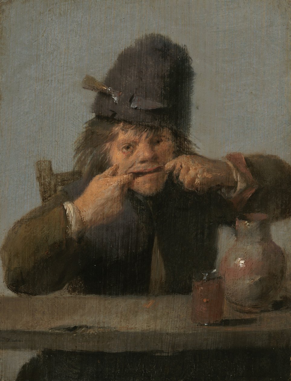 Jugendlicher, der eine Grimasse macht, ca. 1632-1635 von Adriaen Brouwer
