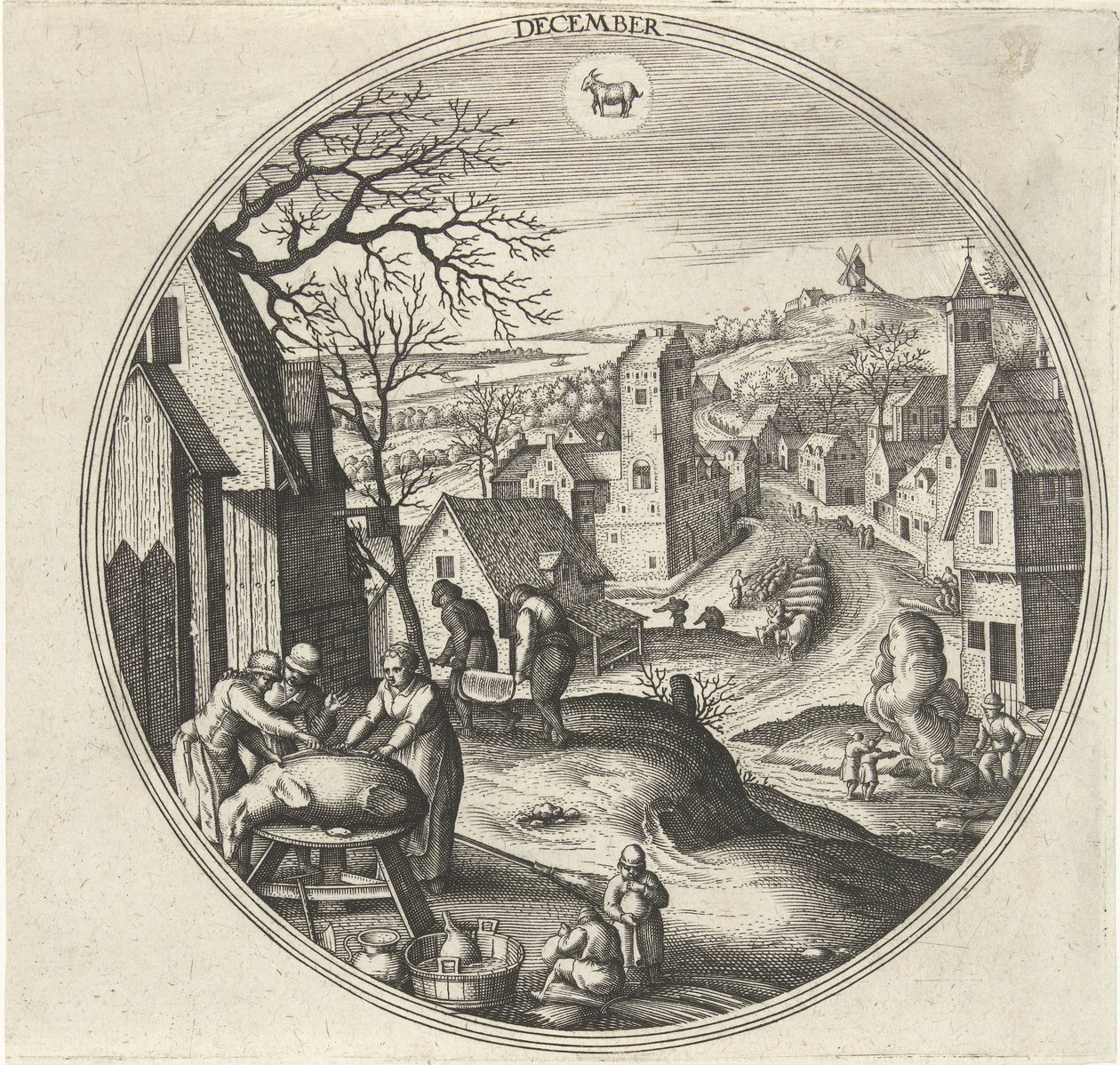 Dezember von Adriaen Collaert
