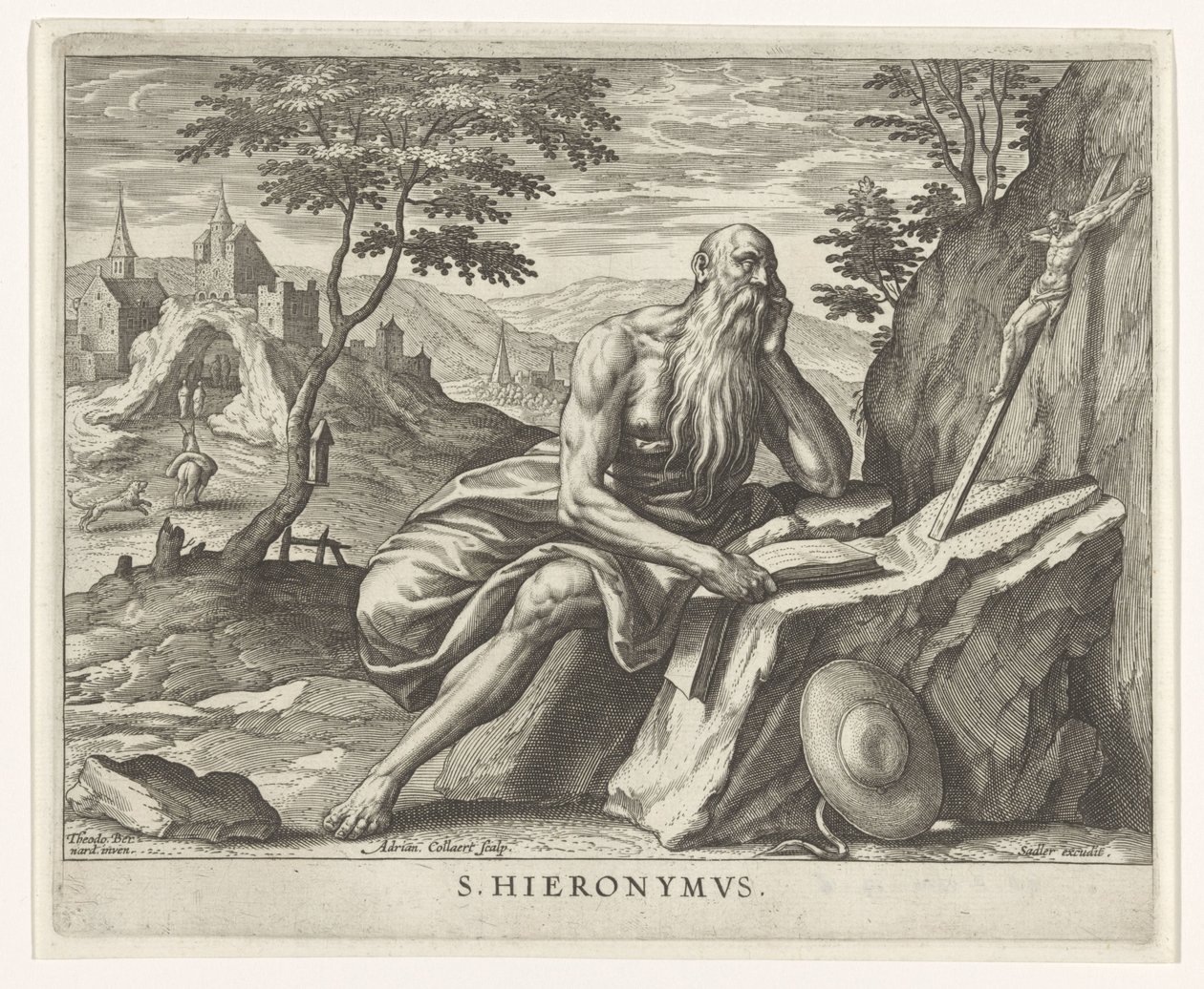 Kirchenvater Hieronymus von Adriaen Collaert