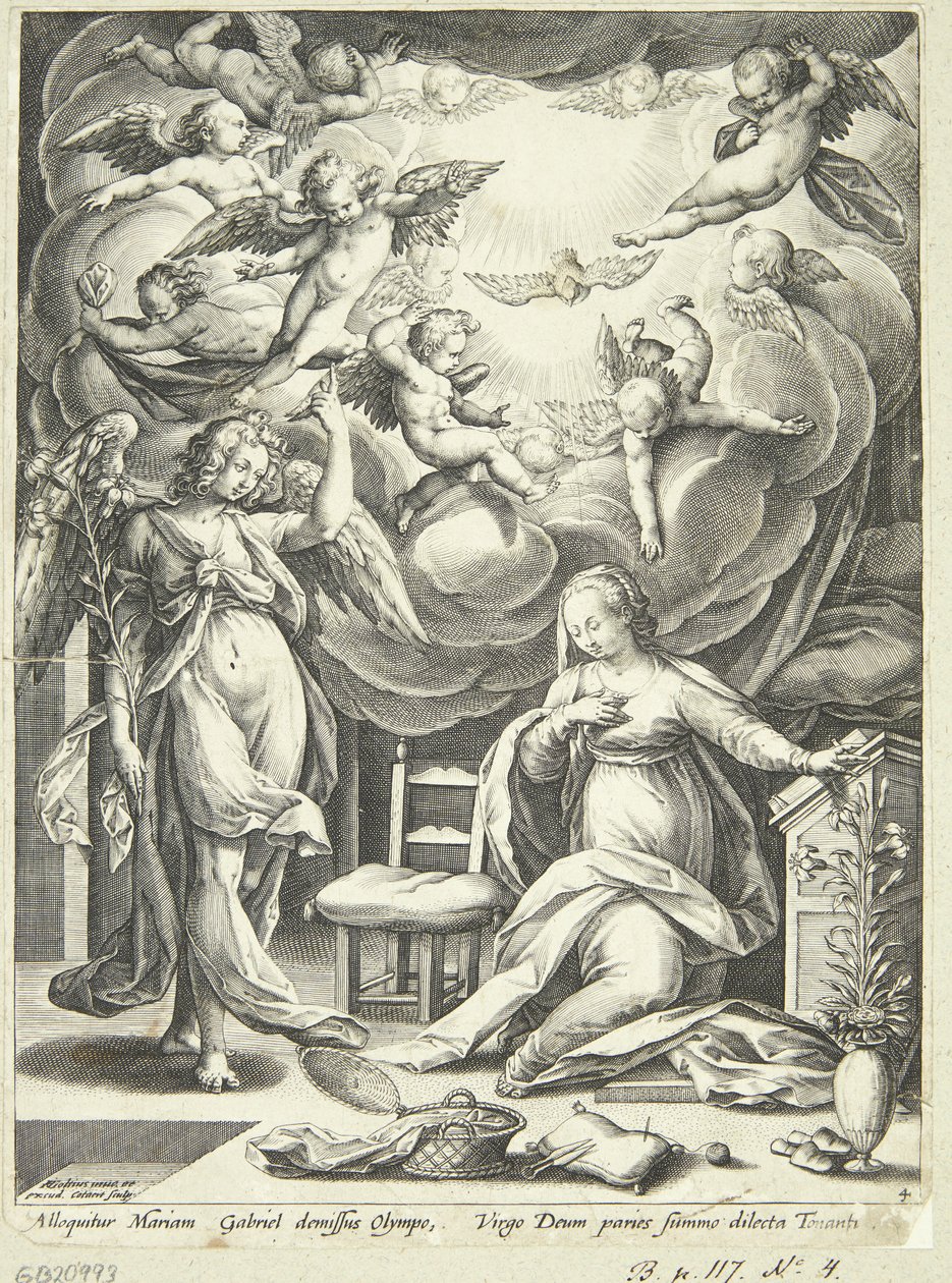 Verkündigung an Maria von Adriaen Collaert