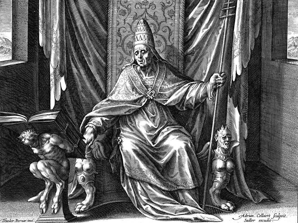 Papst Gregor I., der Große von Adriaen Collaert