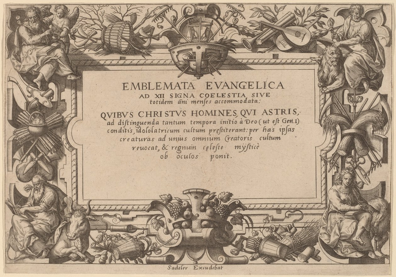 Titelseite von Adriaen Collaert after Hans Bol