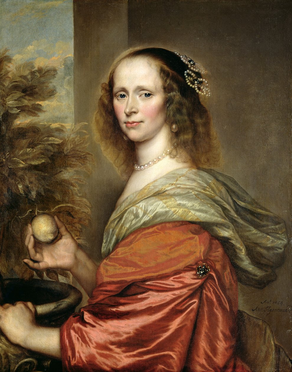 Porträt einer Frau von Adriaen Hanneman