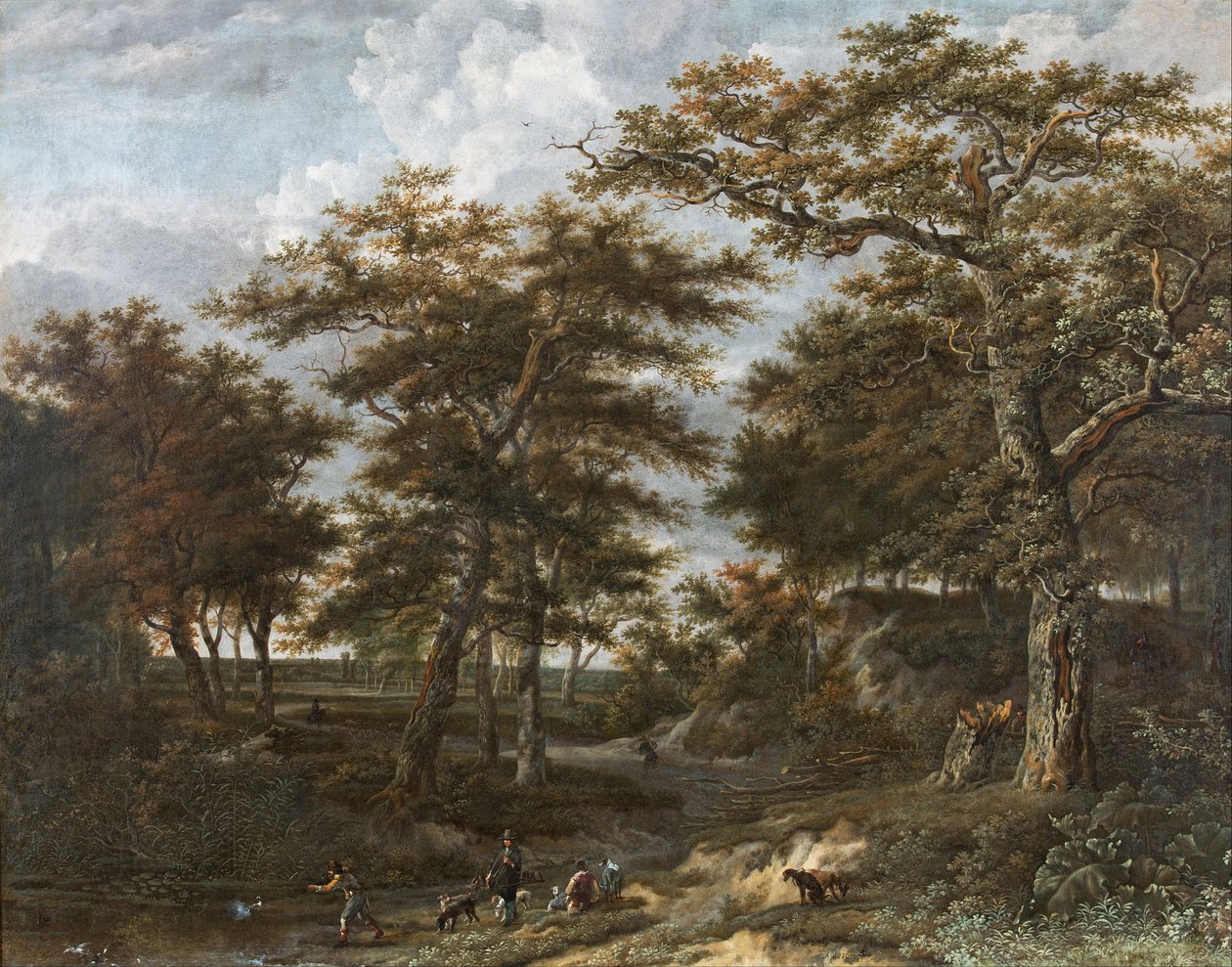 Landschaft mit Jägern von Adriaen Hendricksz. Verboom