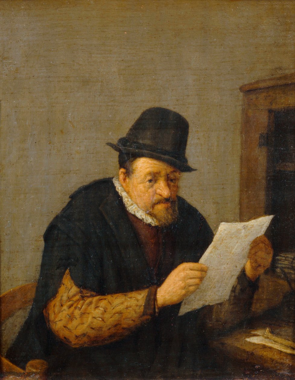 Die Lektüre von Adriaen Jansz. van Ostade