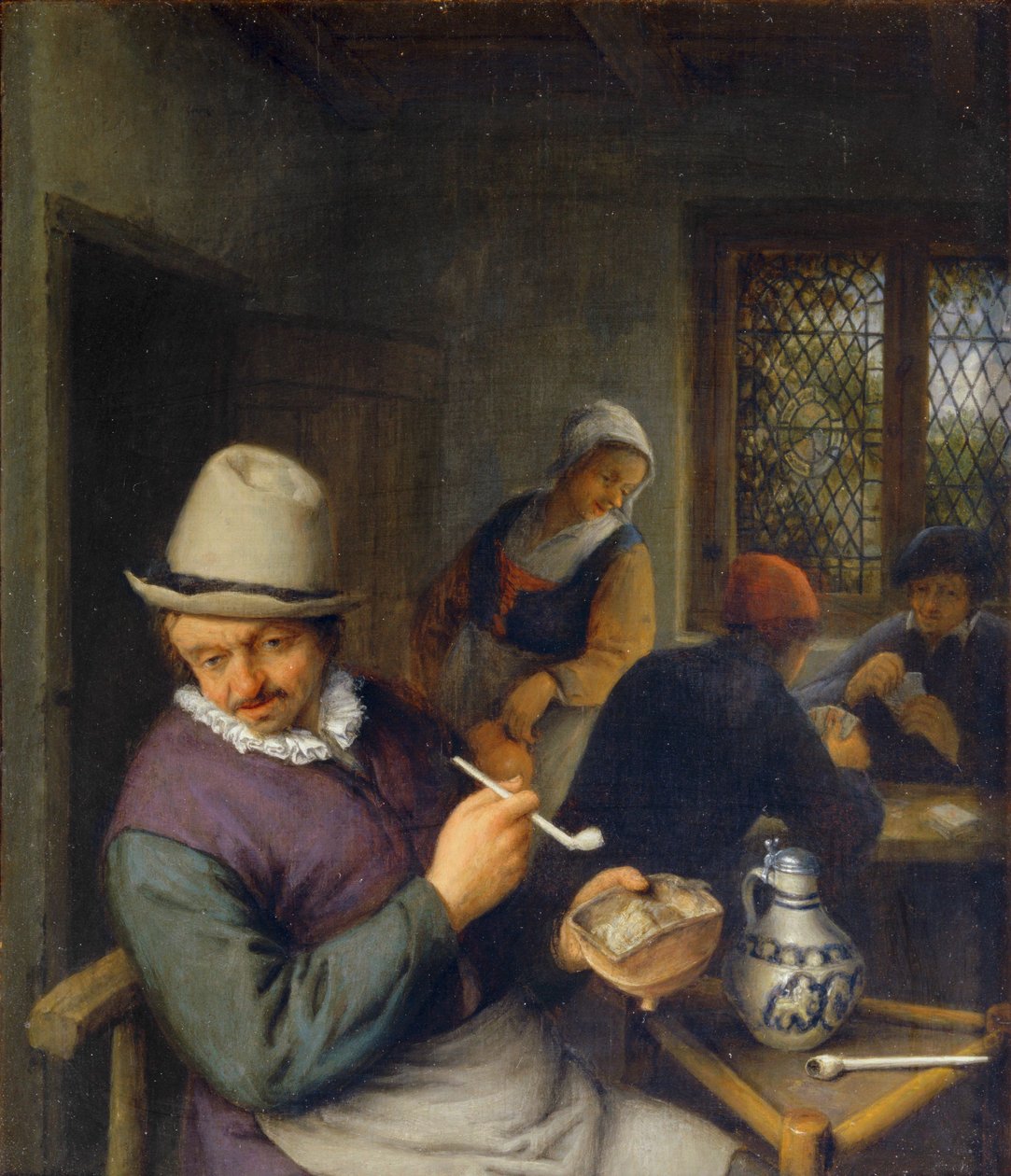 Der Raucher in einer Taverne von Adriaen Jansz. van Ostade