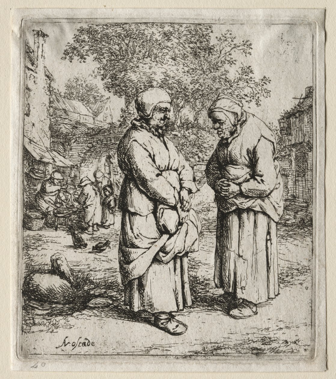 Die zwei Klatschbasen von Adriaen Jansz. van Ostade