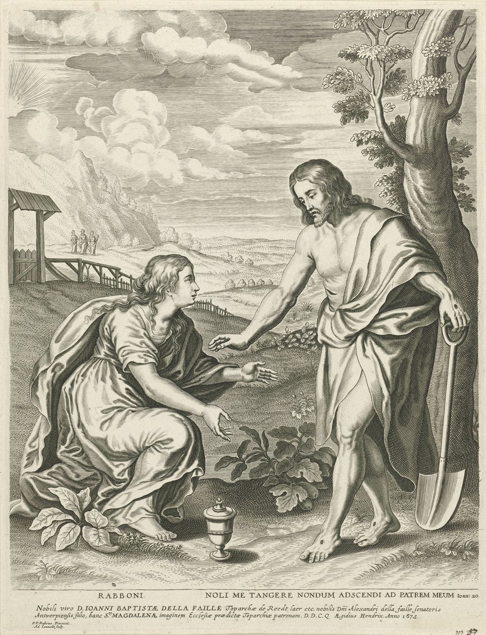 Christus erscheint als Gärtner Maria Magdalena von Adriaen Lommelin