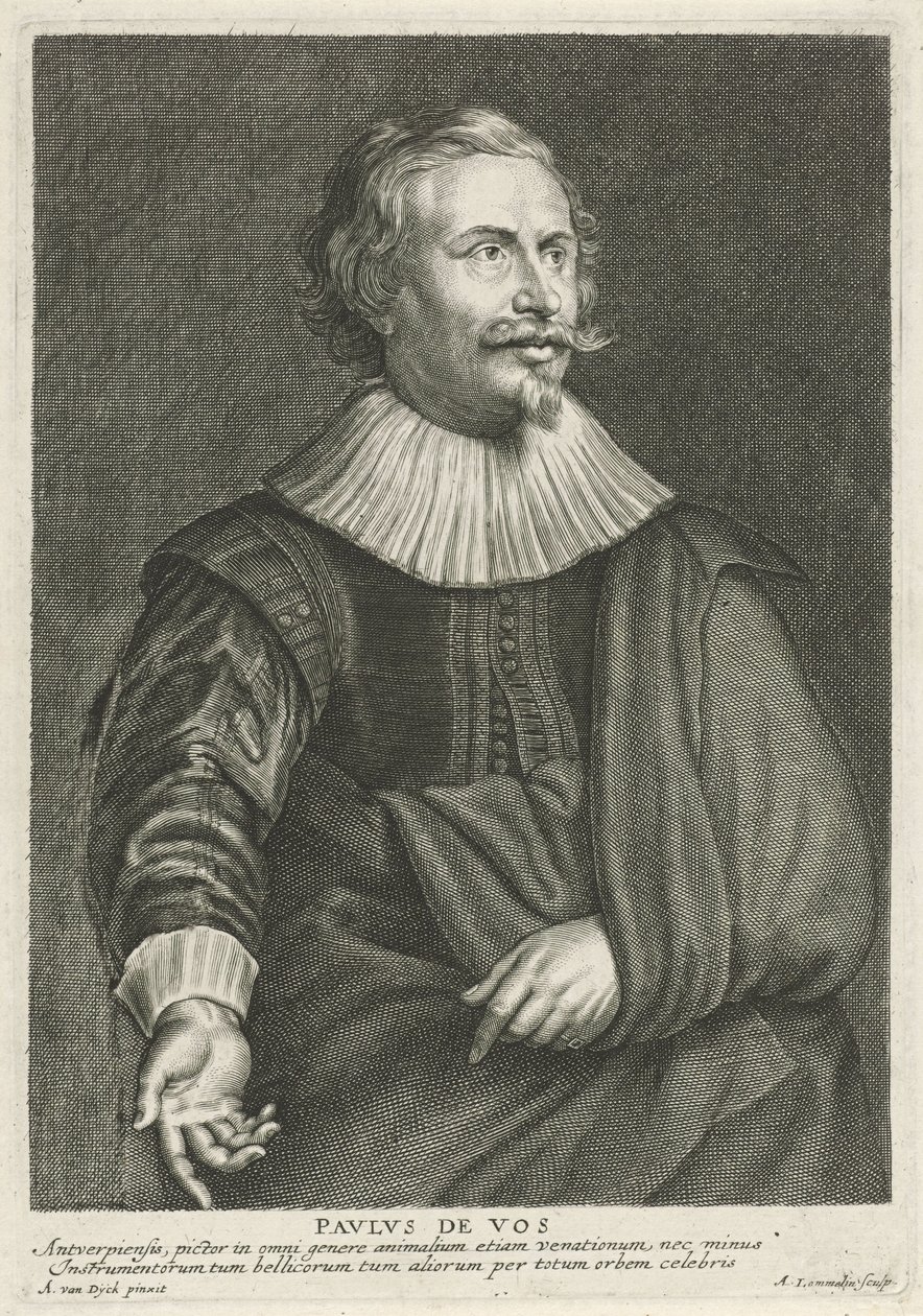 Porträt von Paul de Vos von Adriaen Lommelin