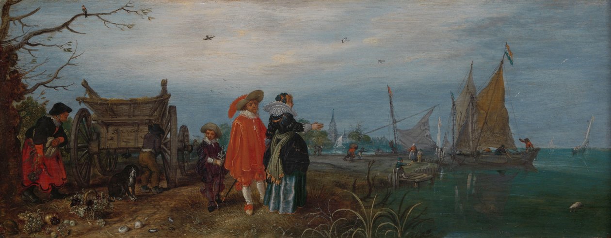 Herbst (Gespräch) von Adriaen Pietersz van de Venne