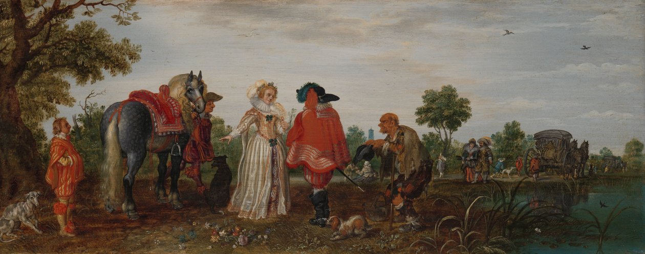 Frühling (Das Treffen) von Adriaen Pietersz van de Venne