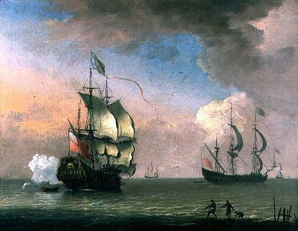 Die Morgensalve von Adriaen van (attr. to) Diest