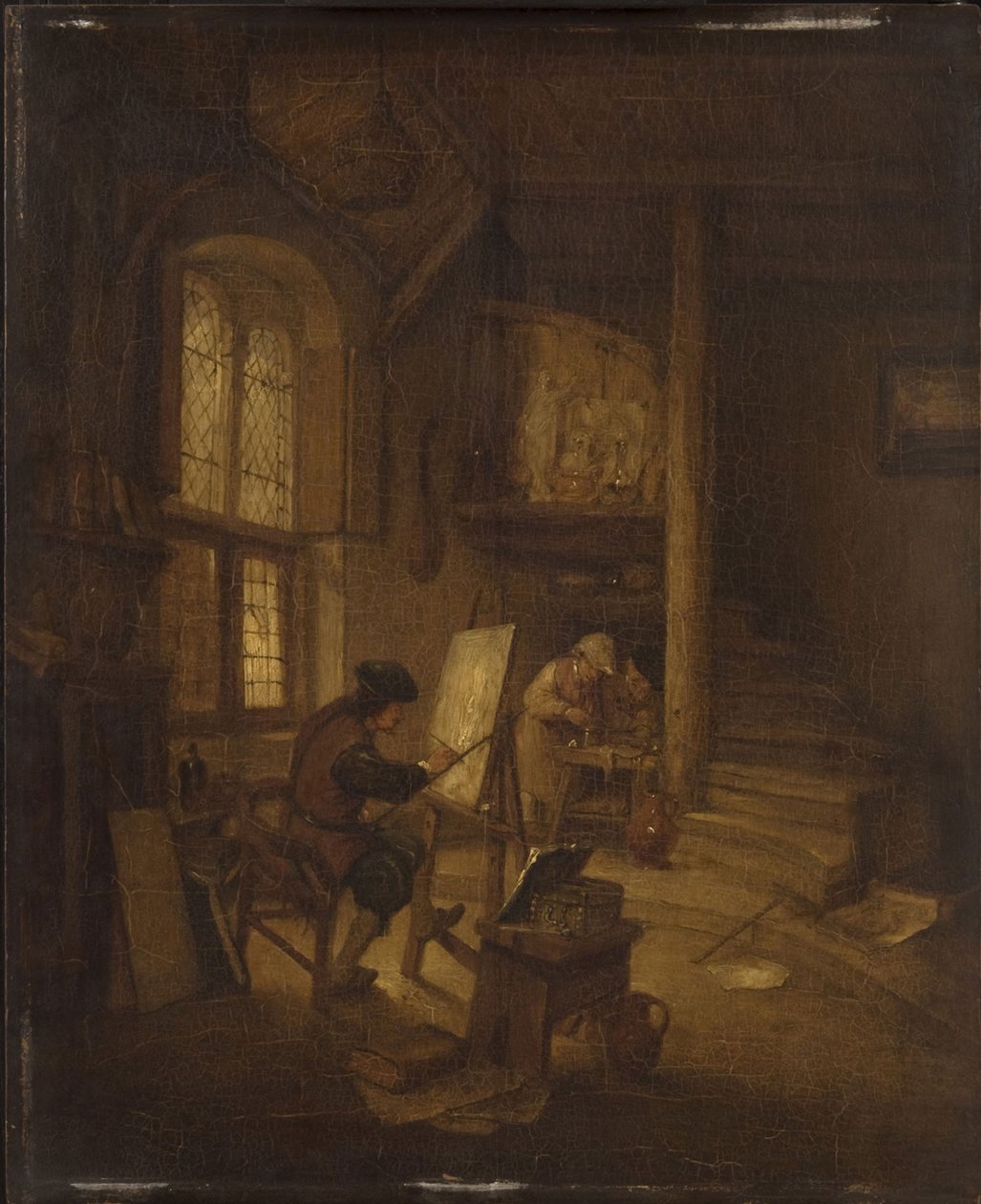 Maler in seinem Atelier von Adriaen van Ostade