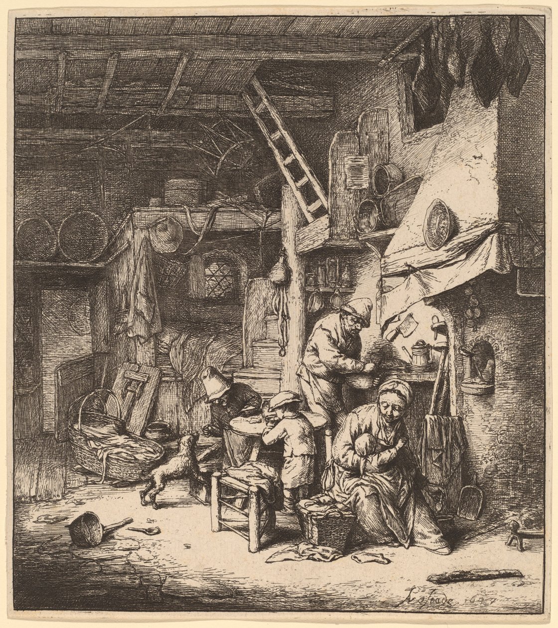 Bauernfamilie von Adriaen van Ostade