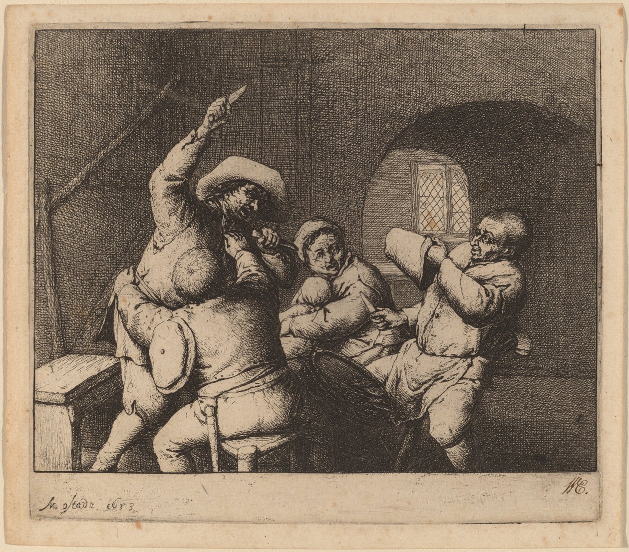 Bauernstreit von Adriaen van Ostade