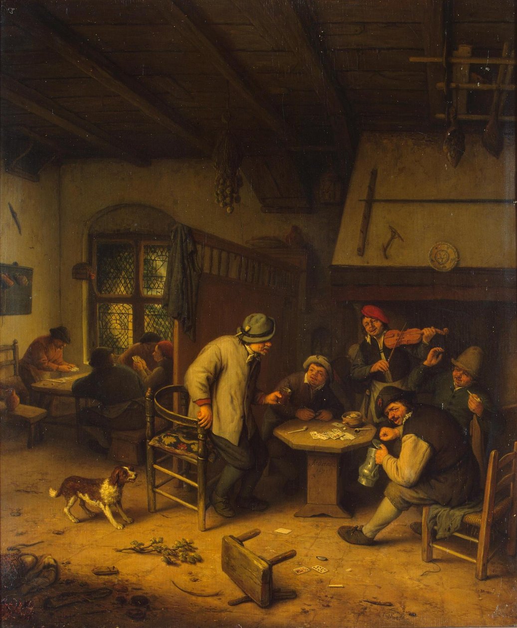 Bauern in einer Taverne von Adriaen van Ostade