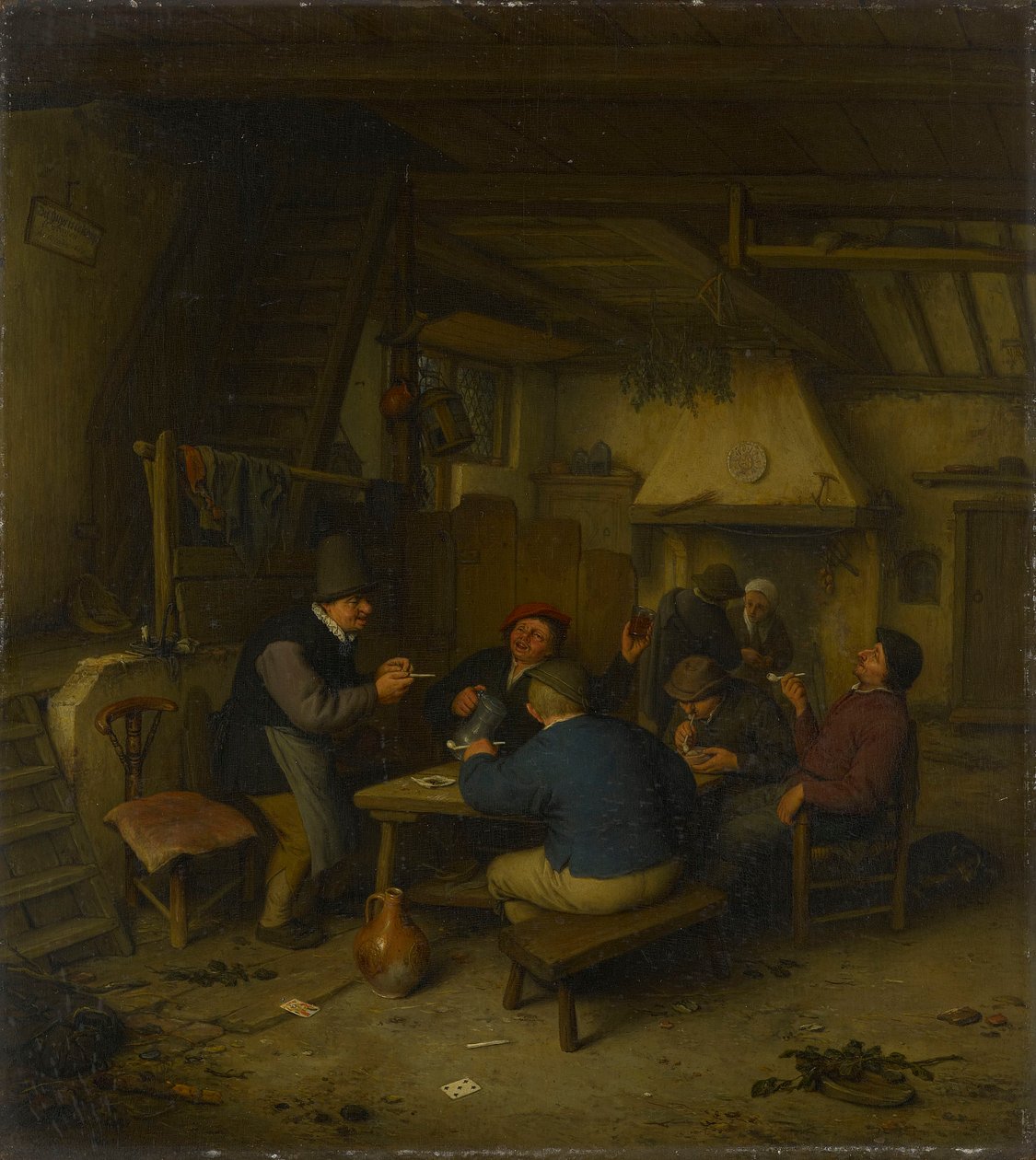 Bauern in einer Taverne von Adriaen van Ostade
