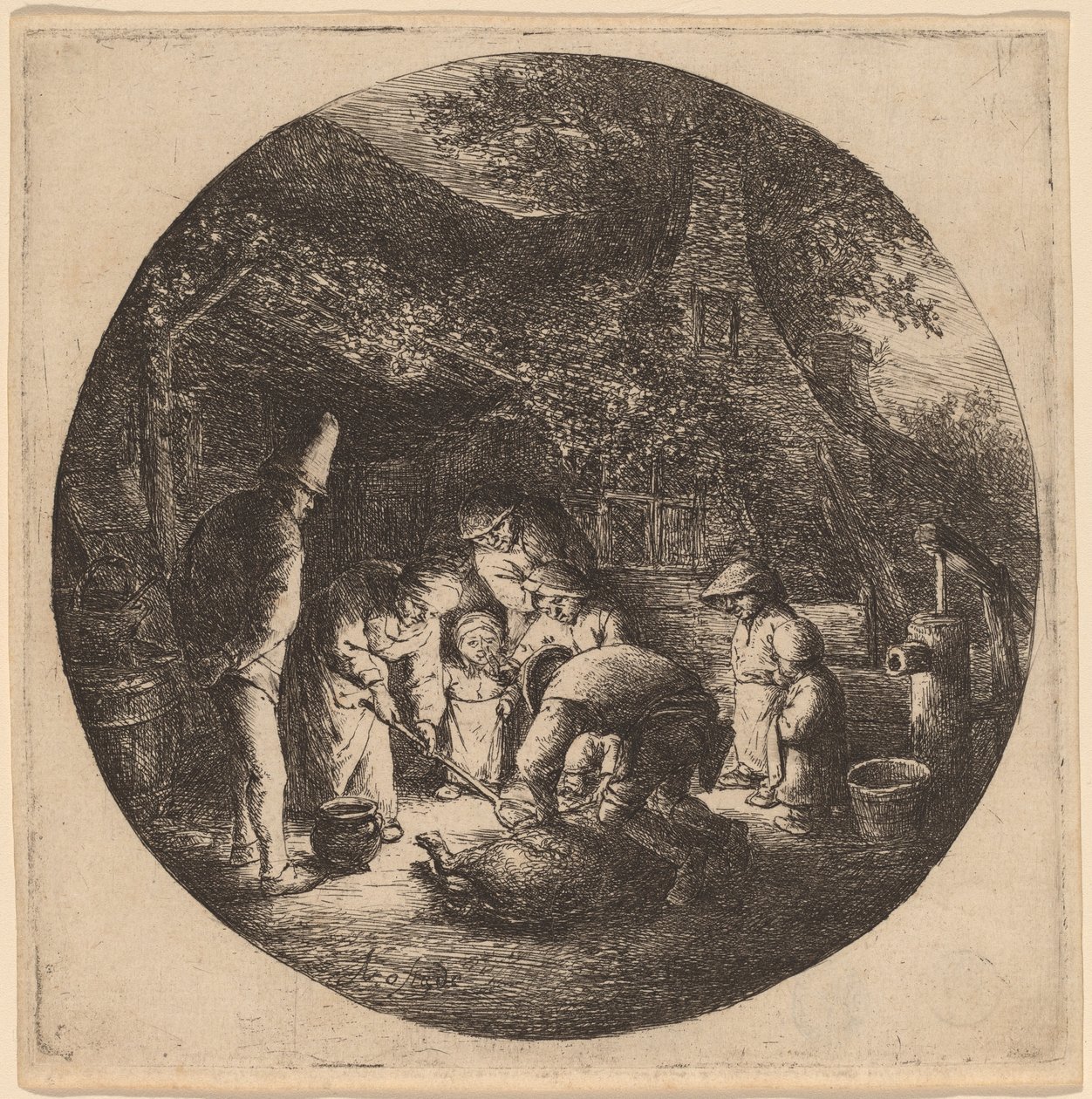 Schweineschlächter von Adriaen van Ostade