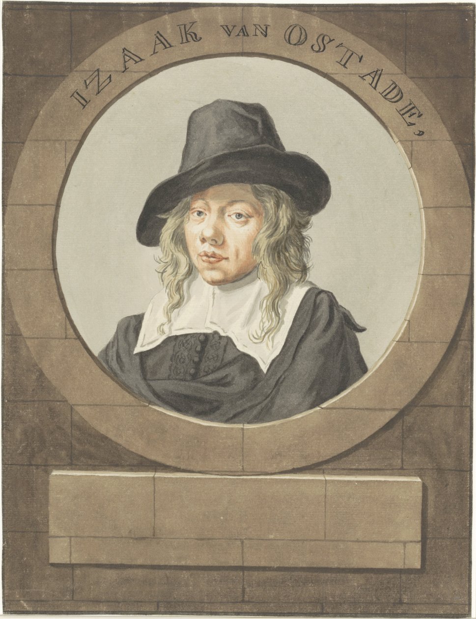 Porträt von Isaak van Ostade von Adriaen van Ostade
