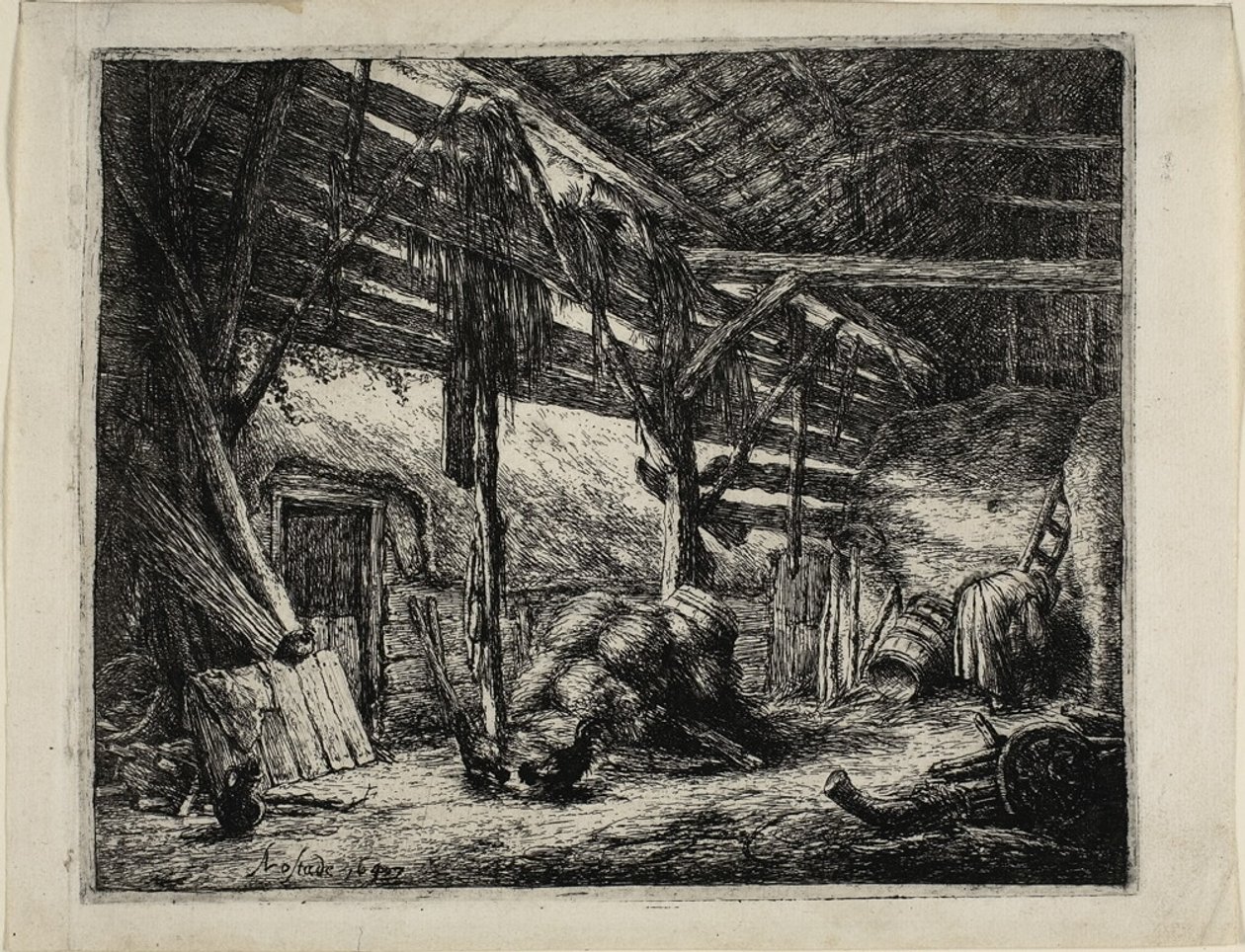 Die Scheune von Adriaen van Ostade
