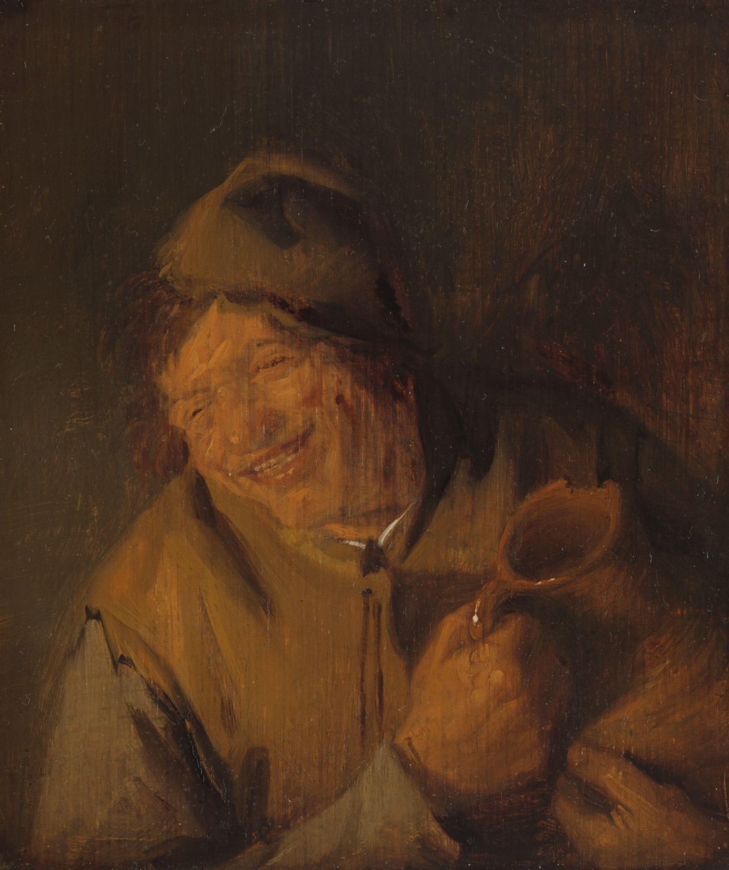 Der fröhliche Bauer von Adriaen van Ostade
