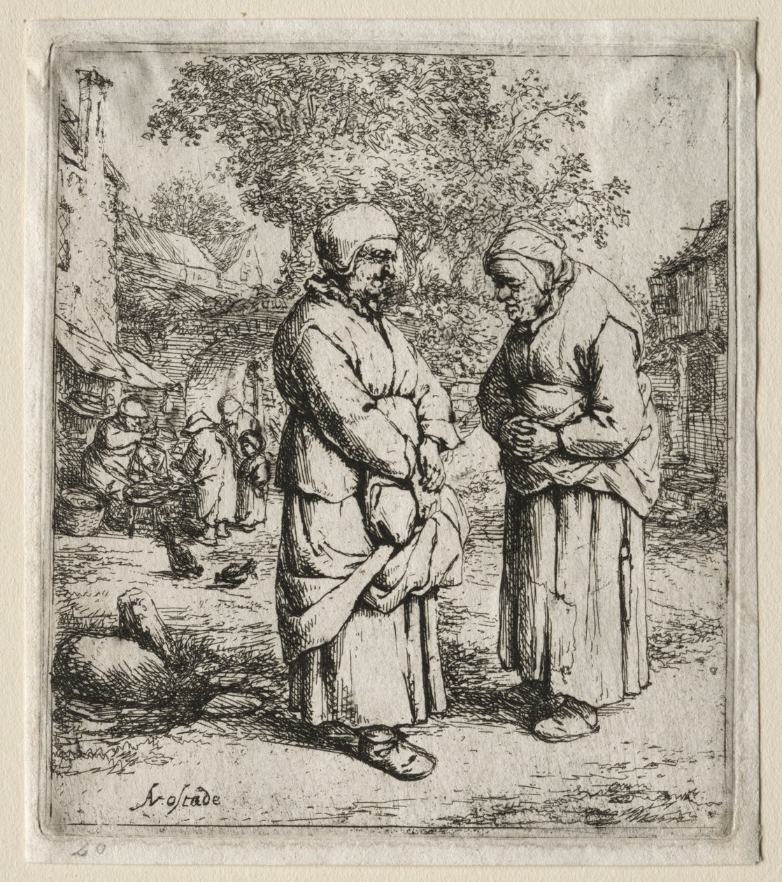 Die zwei Klatschbasen von Adriaen van Ostade