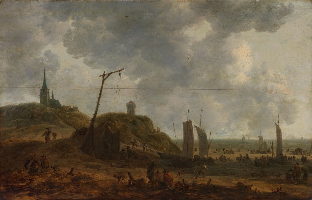 Der Strand von Katwijk von Adriaen van der Kabel