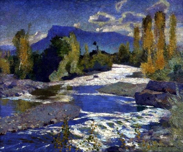 Ein Fluss in der Dauphiné, Nachmittag von Adrian Scott Stokes