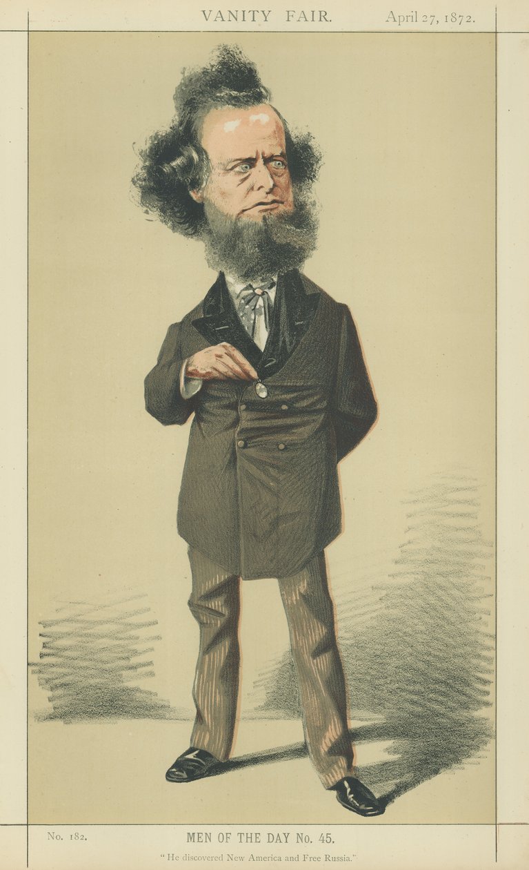 Herr William Hepworth Dixon von Adriano Cecioni
