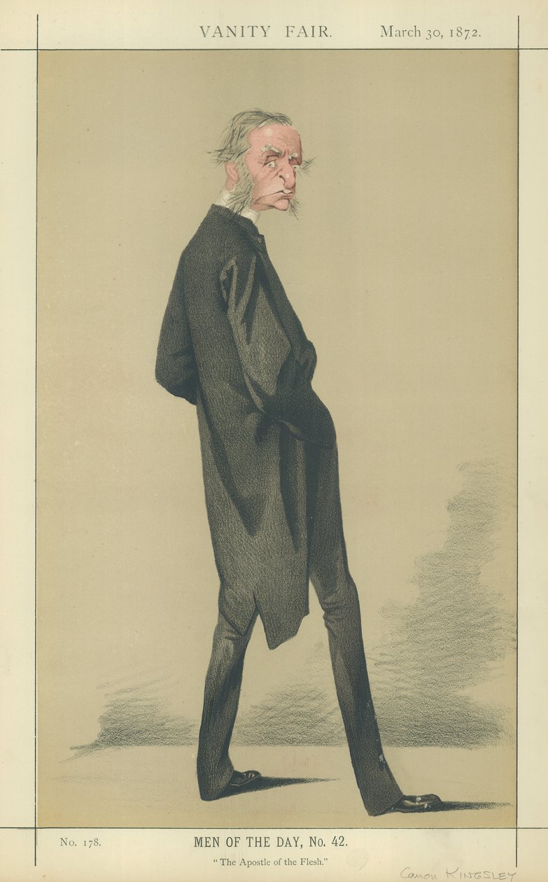 Der ehrwürdige Kanoniker Charles Kingsley von Adriano Cecioni