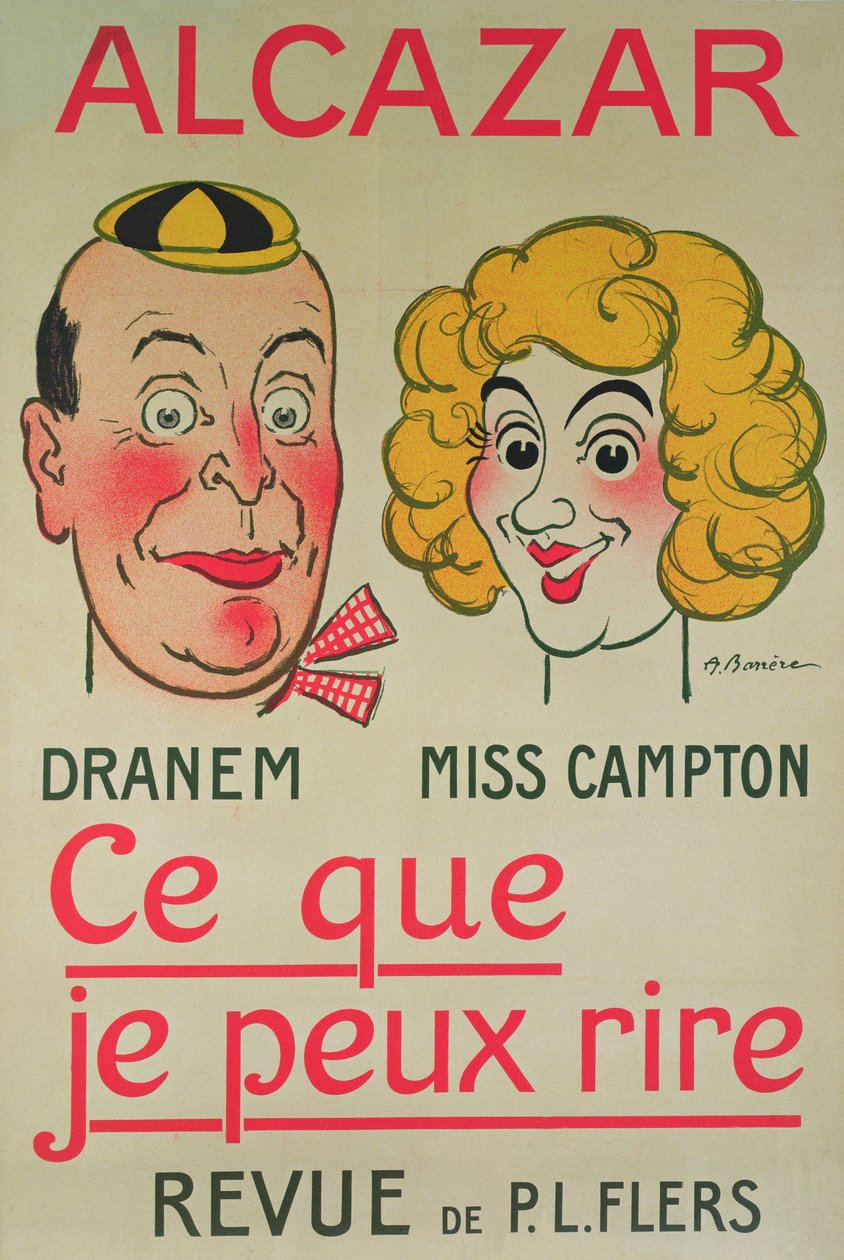 Ich kann lachen, Alcazar-Plakat von Adrien Barrere