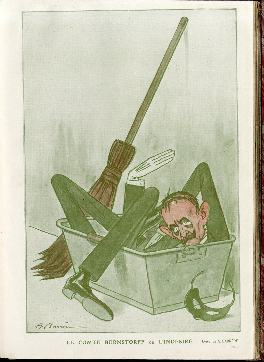 Illustration von A. Barrere (1874-1931) in "Fantasio" von Adrien Barrere