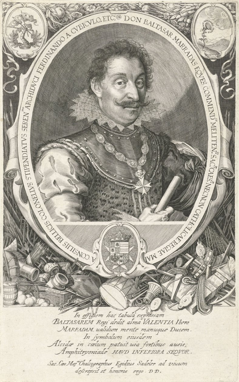Porträt von Baltasar Marradas von Aegidius Sadeler or Saedeler
