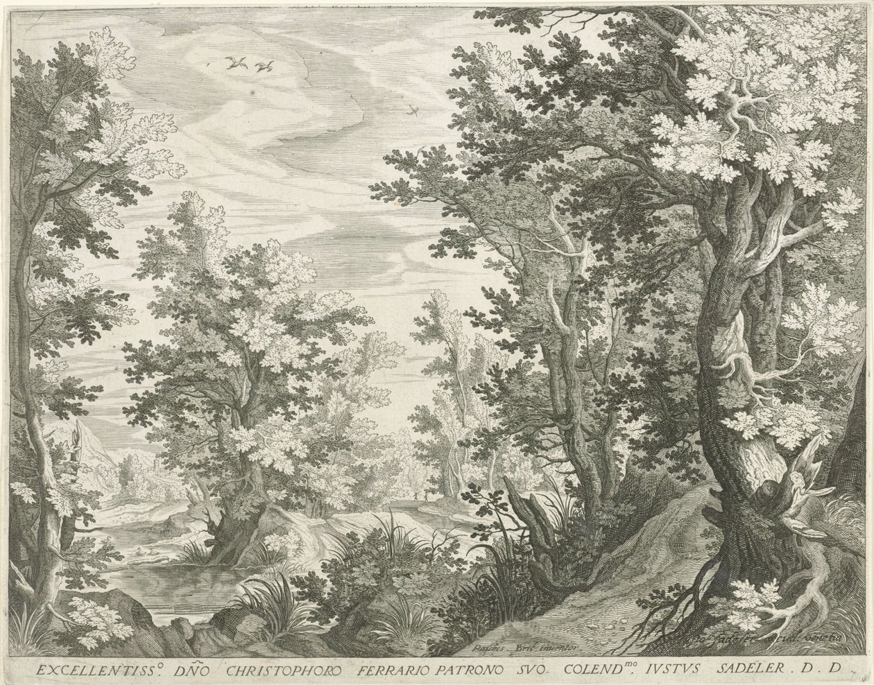 Waldlandschaft von Egidius  Sadeler (II)