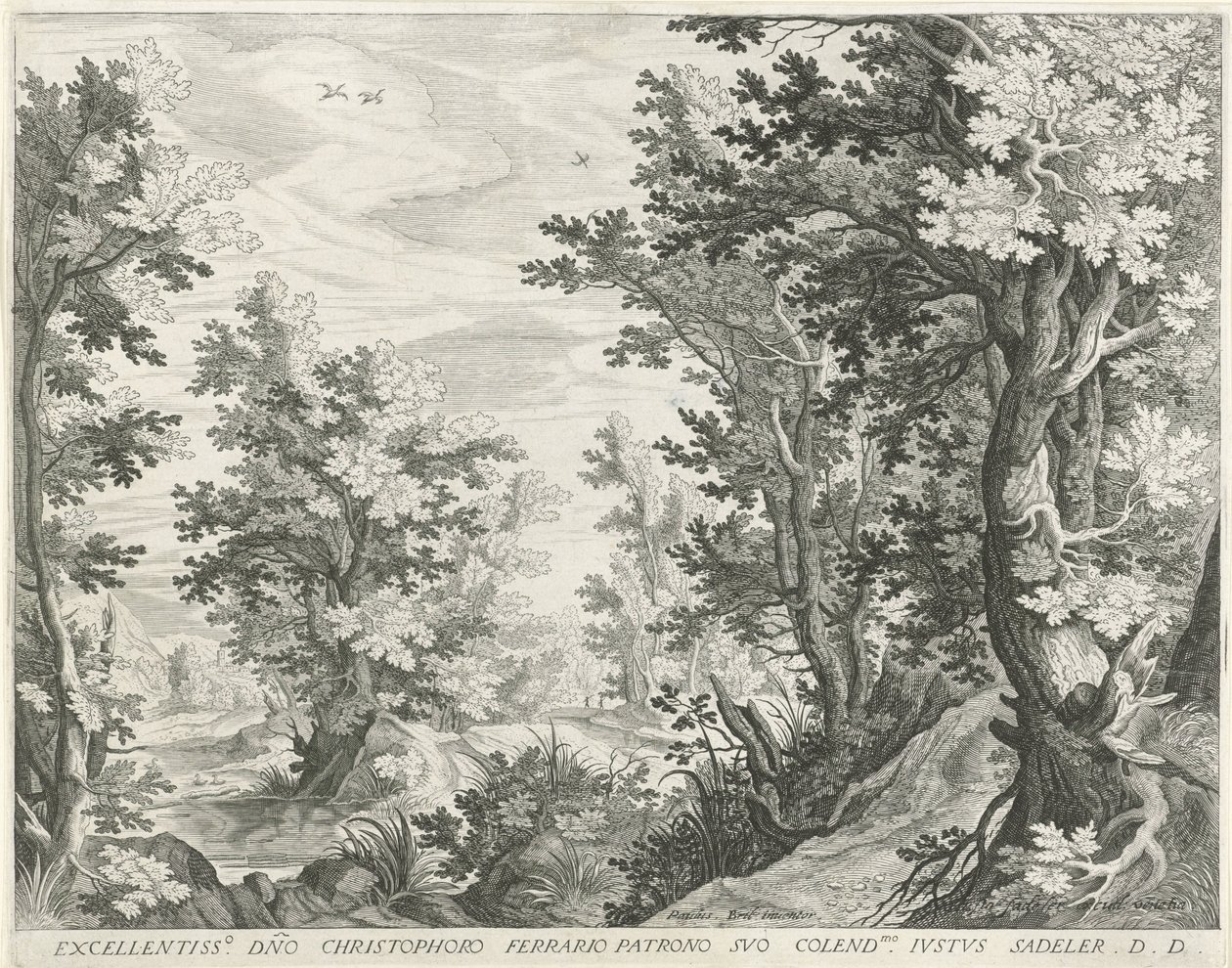 Waldlandschaft von Egidius  Sadeler (II)