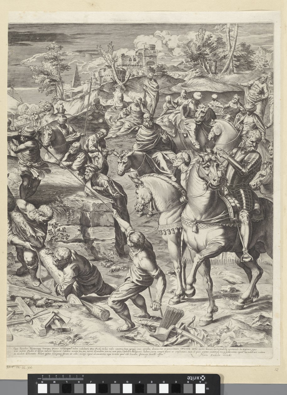 Kreuzigung Christi (rechter Teil) von Egidius  Sadeler (II)