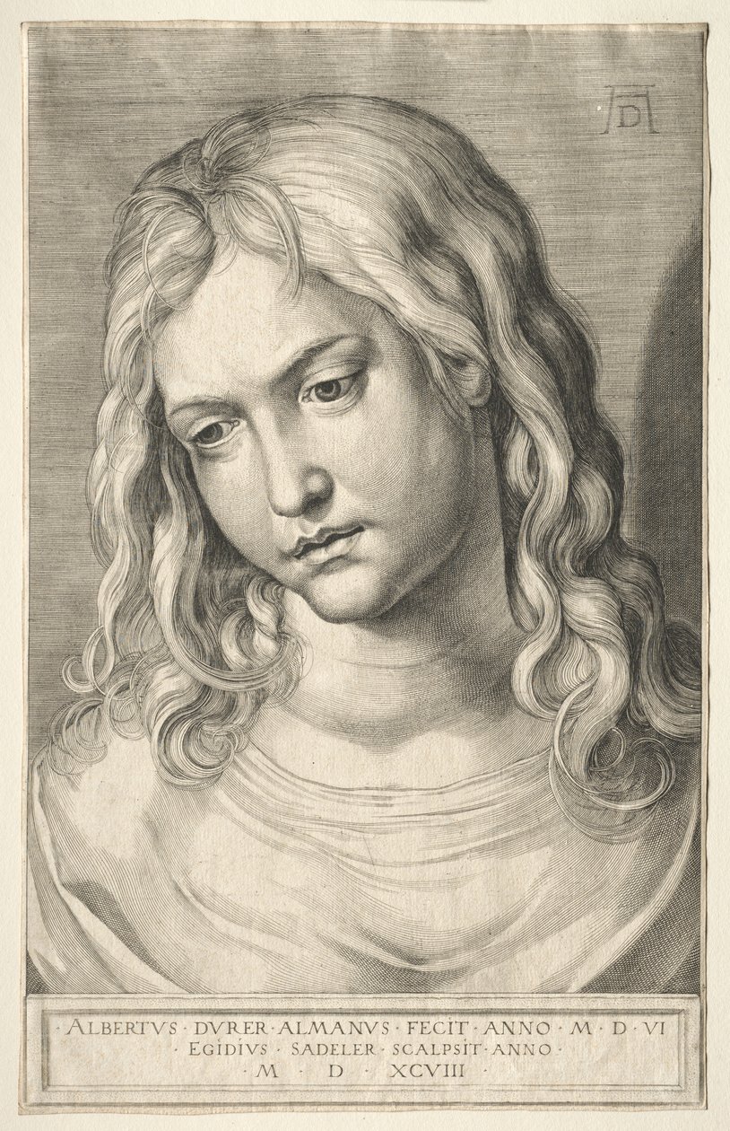 Weiblicher Kopf von Aegidius Sadeler