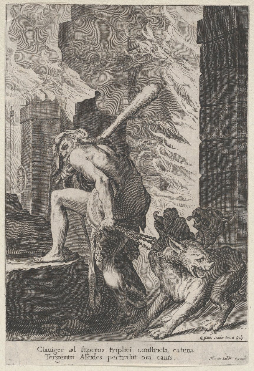 Herkules und Cerberus von Aegidius Sadeler II
